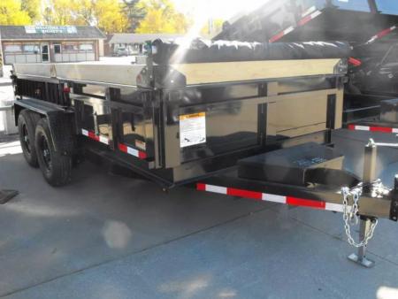 New Dump Trailer 7 X 14 Spreader Gate 14000 6" Wall Ext /Tarp Inc