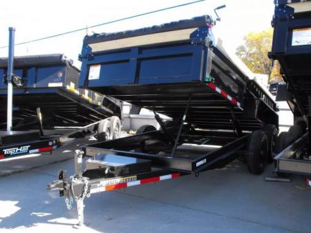New Dump Trailer 7 X 14 Spreader Gate 14000 6" Wall Ext /Tarp Inc
