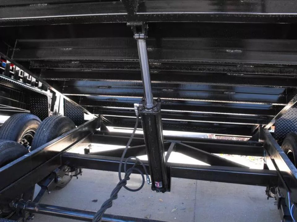 New Dump Trailer 7 X 12 Spreader Gate 12000 GVWR Tarp & 6" Wood Side Extensions & Tarp Included