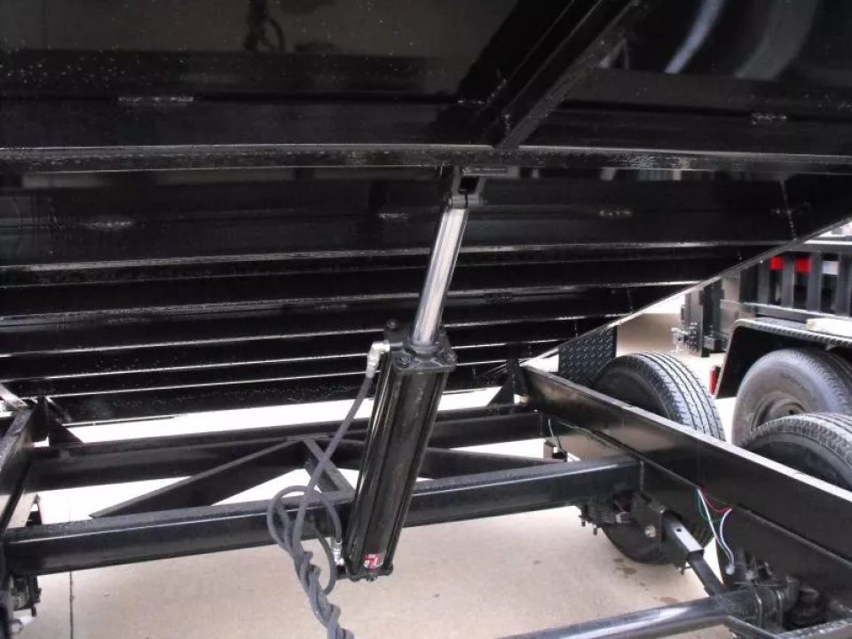 New Dump Trailer 7 X 12 Spreader Gate 12000 GVWR Tarp & 6" Wood Side Extensions & Tarp Included