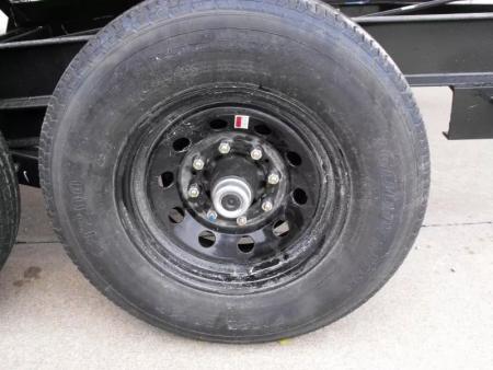 New Dump Trailer 7 X 12 Spreader Gate 12000 GVWR Tarp & 6" Wood Side Extensions & Tarp Included