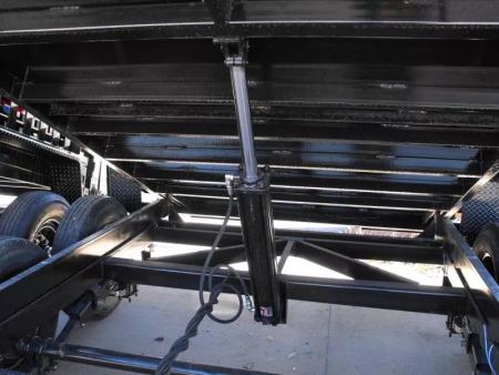 New Dump Trailer 7 X 12 Spreader Gate 12000 GVWR Tarp & 6" Wood Side Extensions & Tarp Included