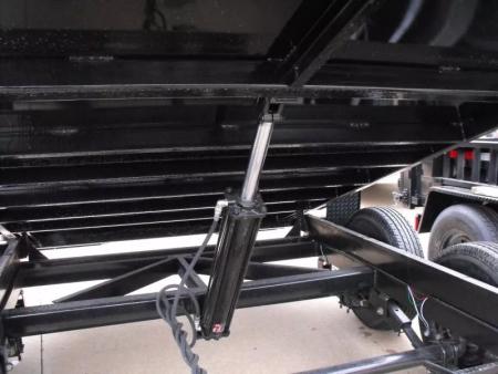 New Dump Trailer 7 X 12 Spreader Gate 12000 GVWR Tarp & 6" Wood Side Extensions & Tarp Included