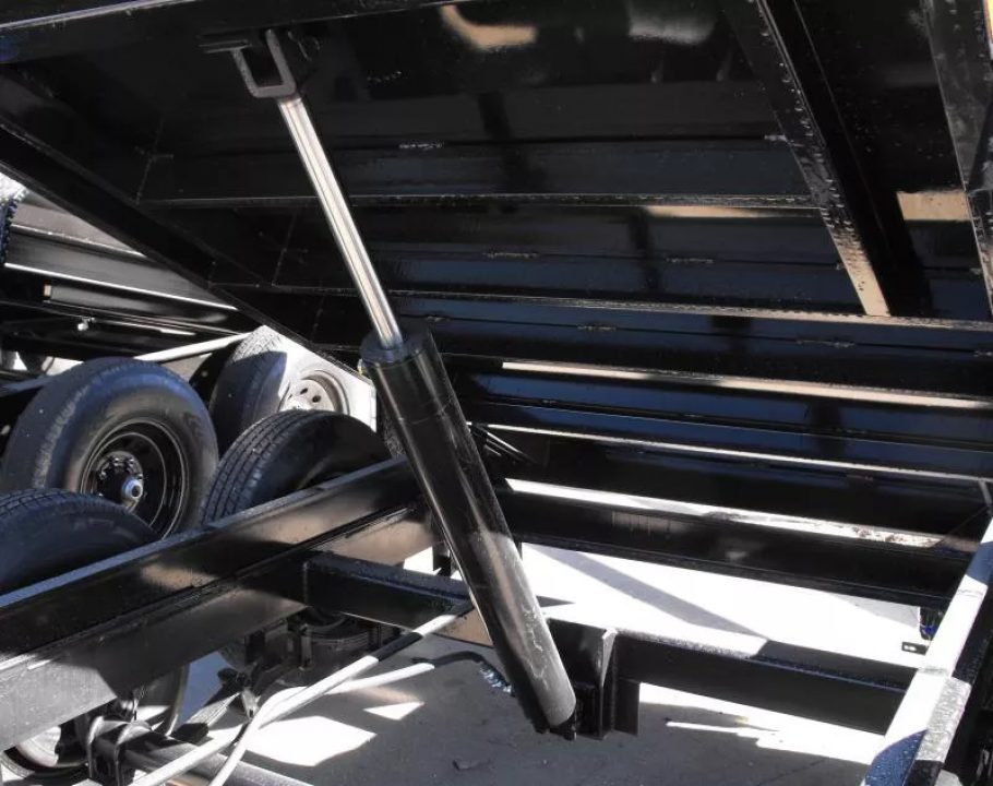 New Dump Trailer 5 X 10 Low Profile With 6" Wood Extension  (9990 GVWR) Spreader Gate