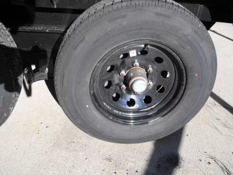 New Dump Trailer 5 X 10 Low Profile With 6" Wood Extension  (9990 GVWR) Spreader Gate