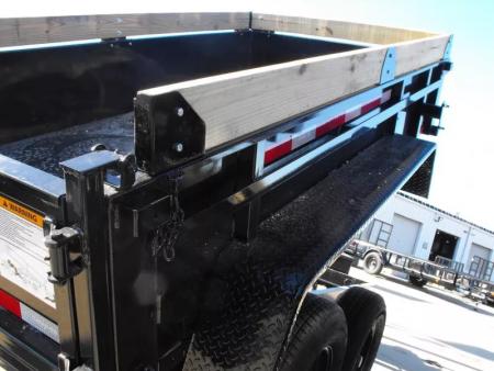 New Dump Trailer 5 X 10 Low Profile With 6" Wood Extension  (9990 GVWR) Spreader Gate
