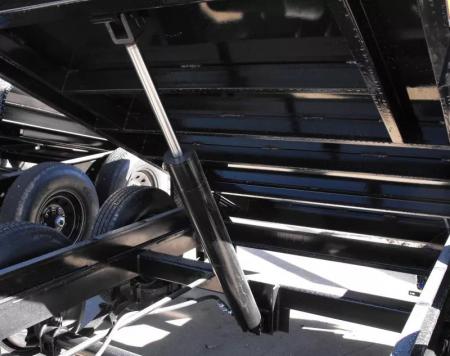 New Dump Trailer 5 X 10 Low Profile With 6" Wood Extension  (9990 GVWR) Spreader Gate