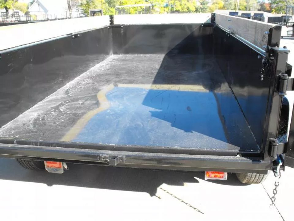 New Dump Trailer 5 X 10  Spreader Gate 9990 GVWR 6" Wall Extensions Tarp Included