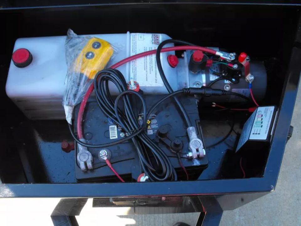 New Dump Trailer 5 X 10  Spreader Gate 9990 GVWR 6" Wall Extensions Tarp Included