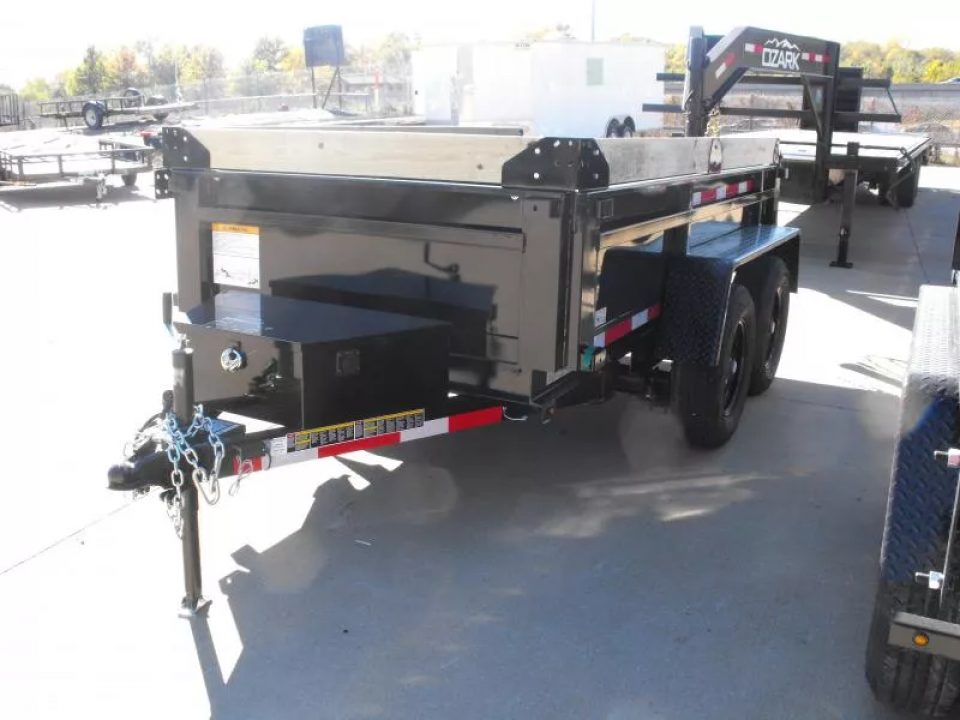 New Dump Trailer 5 X 10  Spreader Gate 9990 GVWR 6" Wall Extensions Tarp Included
