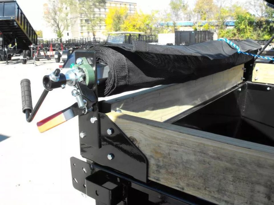 New Dump Trailer 5 X 10  Spreader Gate 9990 GVWR 6" Wall Extensions Tarp Included