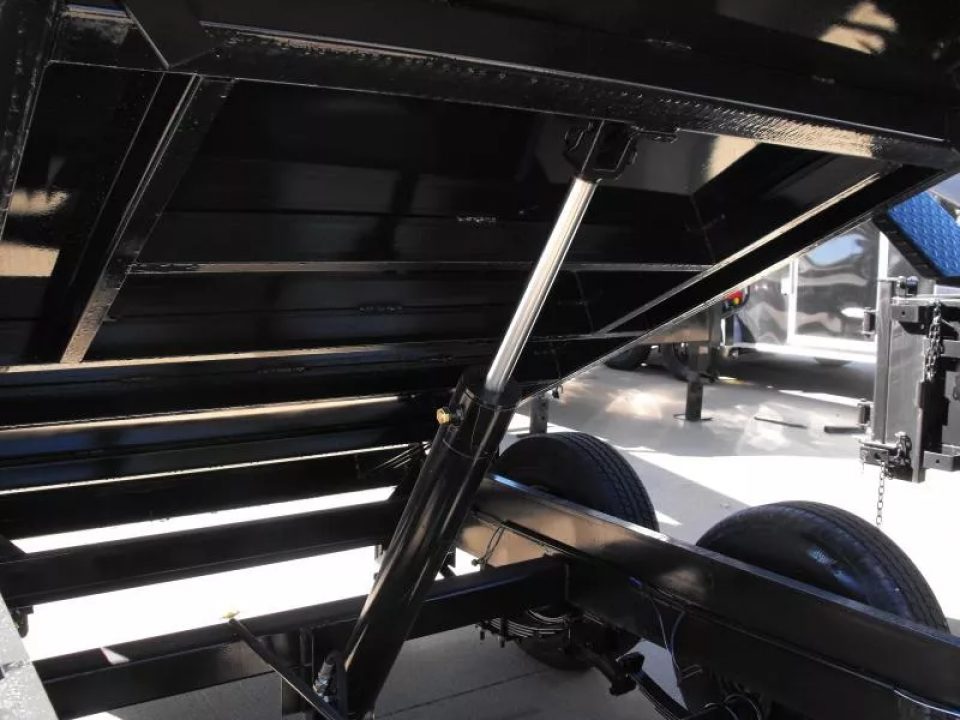 New Dump Trailer 5 X 10  Spreader Gate 9990 GVWR 6" Wall Extensions Tarp Included