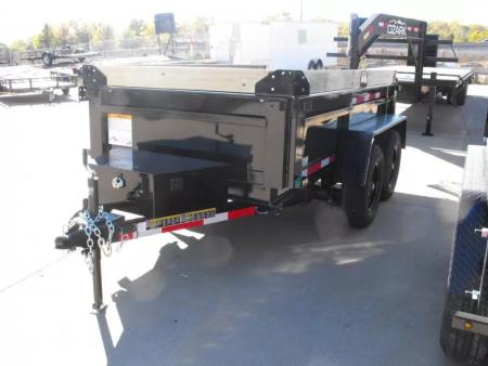 New Dump Trailer 5 X 10  Spreader Gate 9990 GVWR 6" Wall Extensions Tarp Included