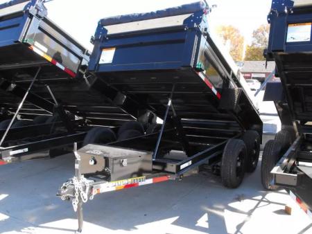 New Dump Trailer 5 X 10  Spreader Gate 9990 GVWR 6" Wall Extensions Tarp Included