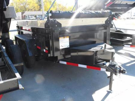 New Dump Trailer 5 X 10  Spreader Gate 9990 GVWR 6" Wall Extensions Tarp Included