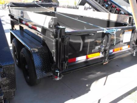 New Dump Trailer 5 X 10  Spreader Gate 9990 GVWR 6" Wall Extensions Tarp Included