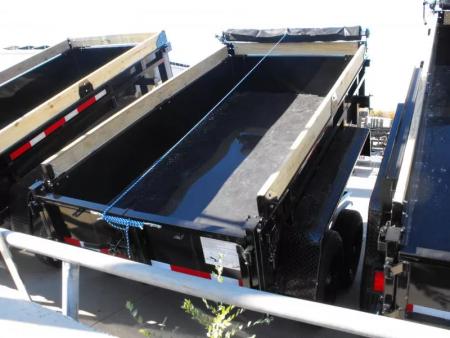 New Dump Trailer 5 X 10  Spreader Gate 9990 GVWR 6" Wall Extensions Tarp Included