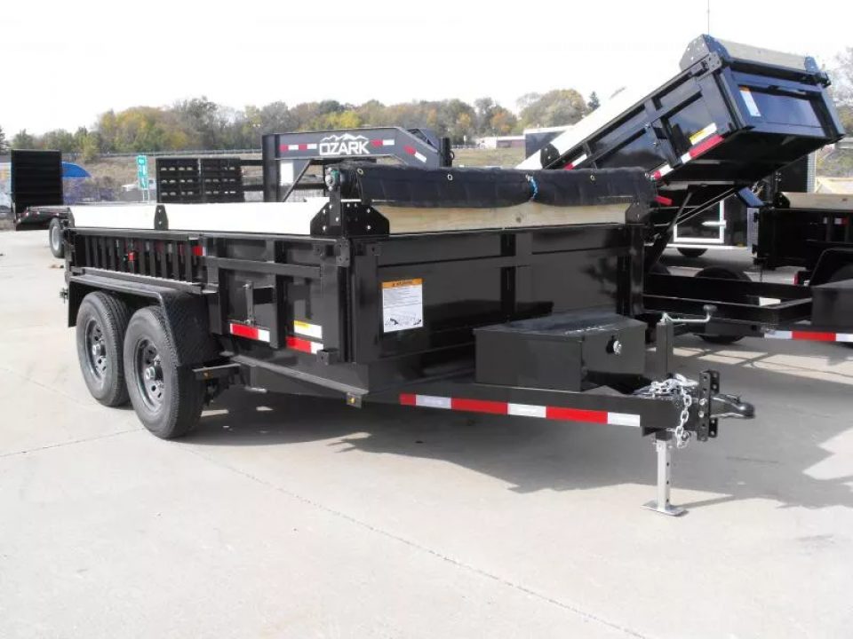 New Dump Trailer 7 X 12  Spreader Gate Tarp Included  14000 GVRW