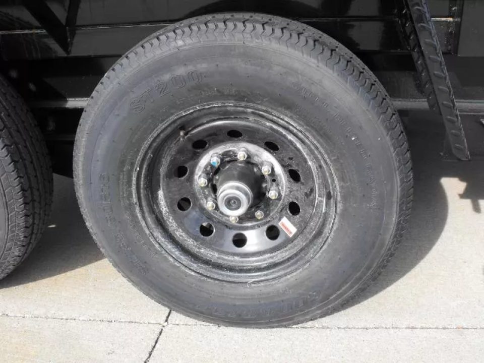 New Dump Trailer 7 X 12  Spreader Gate Tarp Included  14000 GVRW