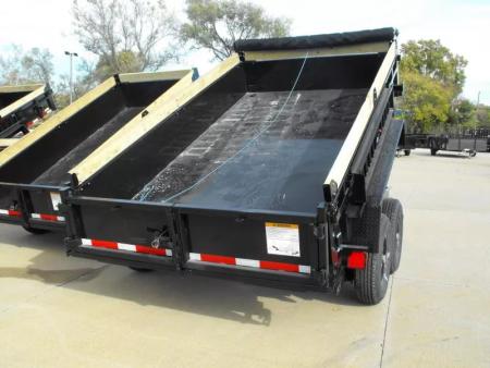 New Dump Trailer 7 X 12  Spreader Gate Tarp Included  14000 GVRW