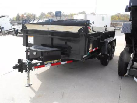 New Dump Trailer 7 X 12  Spreader Gate Tarp Included  14000 GVRW