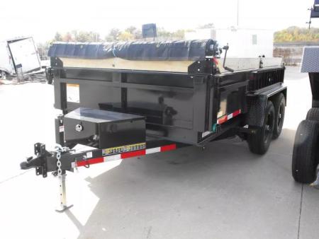 New Dump Trailer 7 X 12  Spreader Gate Tarp Included  14000 GVRW