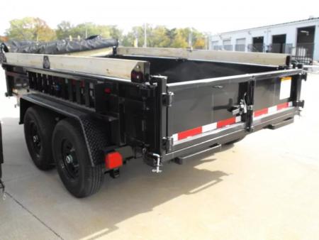 New Dump Trailer 7 X 12  Spreader Gate Tarp Included  14000 GVRW