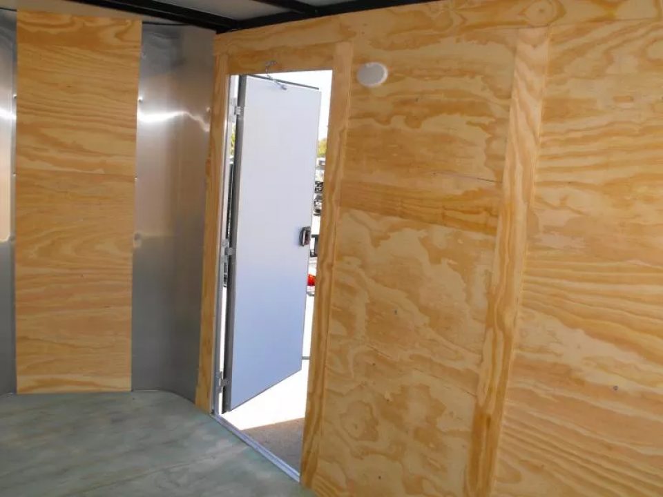 New SALE ***    Enclosed Trailer  7 x 14  RAMP DOOR   WHITE  In Color   7000 GVWR   6' 3"  Interior