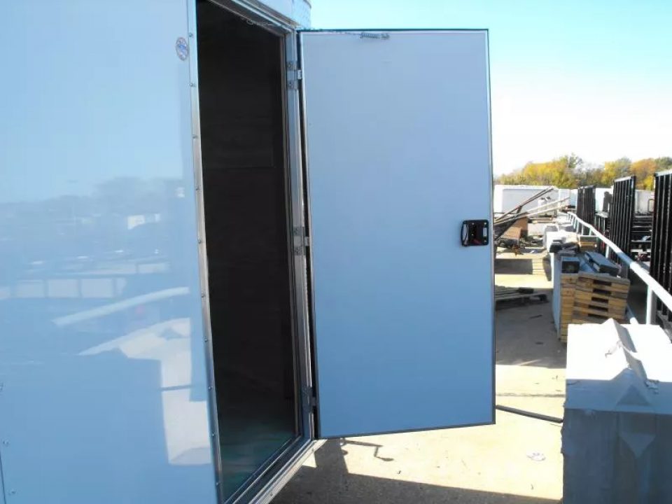 New SALE ***    Enclosed Trailer  7 x 14  RAMP DOOR   WHITE  In Color   7000 GVWR   6' 3"  Interior