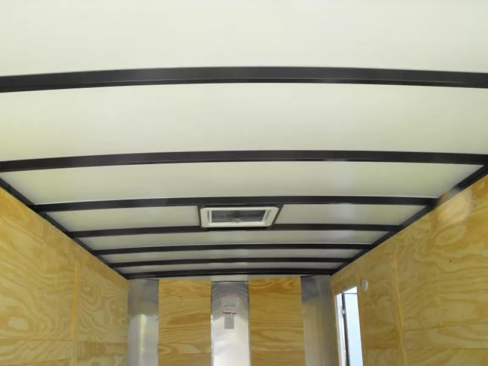 New SALE ***    Enclosed Trailer  7 x 14  RAMP DOOR   WHITE  In Color   7000 GVWR   6' 3"  Interior