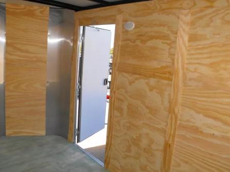 New SALE ***    Enclosed Trailer  7 x 14  RAMP DOOR   WHITE  In Color   7000 GVWR   6' 3"  Interior