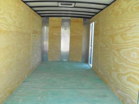 New SALE ***    Enclosed Trailer  7 x 14  RAMP DOOR   WHITE  In Color   7000 GVWR   6' 3"  Interior