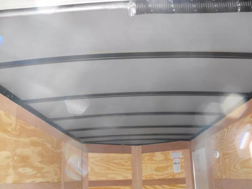 New Enclosed Trailer 6X 12  Ramp White In Color 2990 Axle