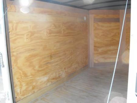 New Enclosed Trailer 6X 12  Ramp White In Color 2990 Axle