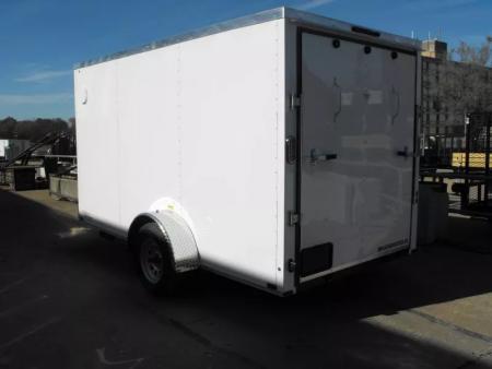New Enclosed Trailer 6X 12  Ramp White In Color 2990 Axle