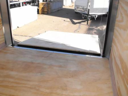 New Enclosed Trailer 6X 12  Ramp White In Color 2990 Axle