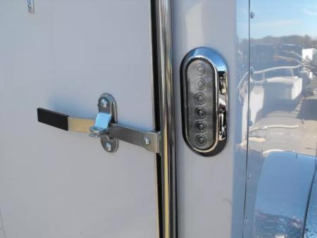 New Enclosed Trailer 6X 12  Ramp White In Color 2990 Axle