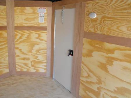 New Enclosed Trailer 6X 12  Ramp White In Color 2990 Axle