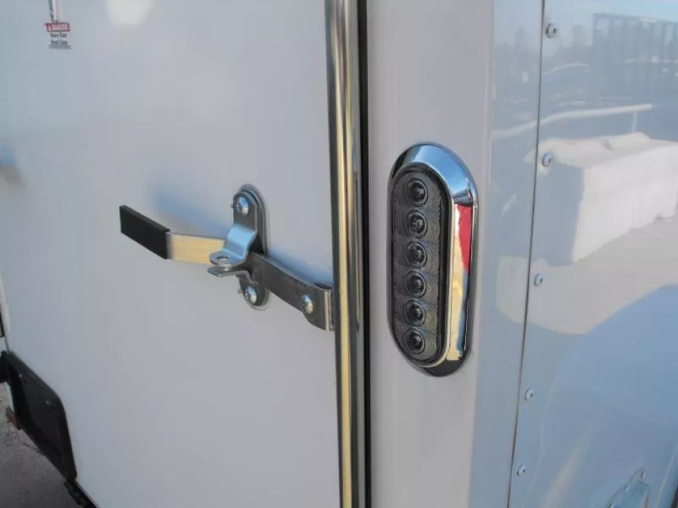 New Trailer 5 X 8  Ramp Door   5'  Tall White In Color All Tube Built