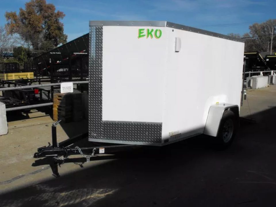 New Trailer 5 X 8  Ramp Door   5'  Tall White In Color All Tube Built