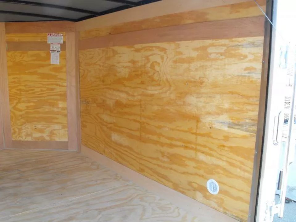 New Trailer 5 X 8  Ramp Door   5'  Tall White In Color All Tube Built