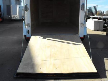 New Trailer 5 X 8  Ramp Door   5'  Tall White In Color All Tube Built