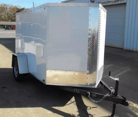New Trailer 5 X 8  Ramp Door   5'  Tall White In Color All Tube Built