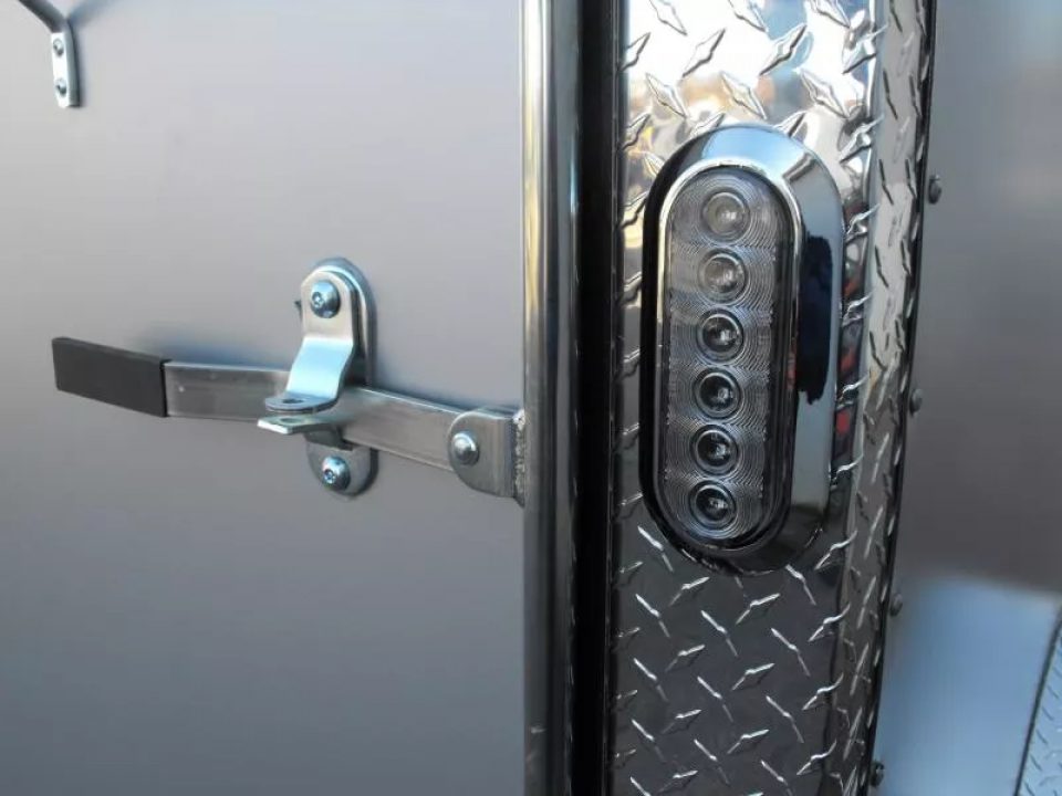 New Enclosed Trailer 6 X 10 Ramp 6' 3"  Silver Mist In Color 030 Skin  All Tubular Construction