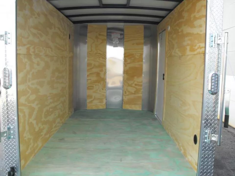 New Enclosed Trailer 6 X 10 Ramp 6' 3"  Silver Mist In Color 030 Skin  All Tubular Construction