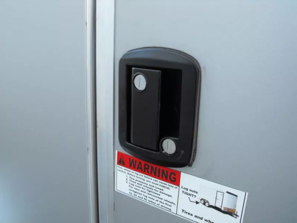 New Enclosed Trailer 6 X 10 Ramp 6' 3"  Silver Mist In Color 030 Skin  All Tubular Construction