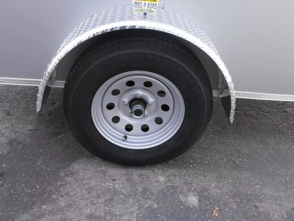 New Enclosed Trailer 6 X 10 Ramp 6' 3"  Silver Mist In Color 030 Skin  All Tubular Construction