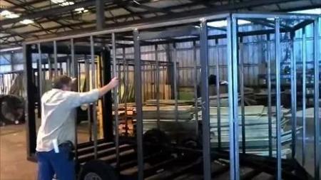 New Enclosed Trailer 6 X 10 Ramp 6' 3"  Silver Mist In Color 030 Skin  All Tubular Construction