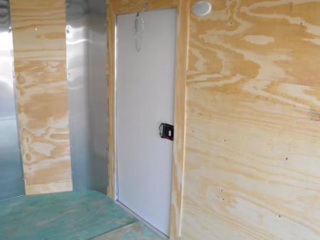 New Enclosed Trailer 6 X 10 Ramp 6' 3"  Silver Mist In Color 030 Skin  All Tubular Construction