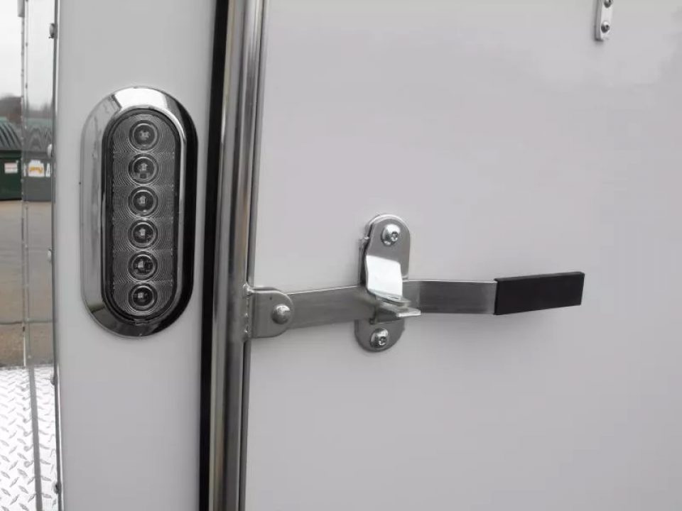 New Trailer 6 X 10  Ramp Door   6'  Tall White In Color ( 080 Skin )